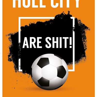 6 x Football Cards - Hull City are Sh*t