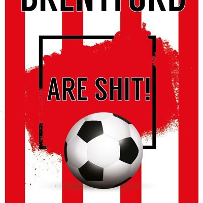 6 x Football Cards - Brentford sono Sh*t