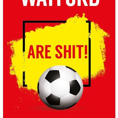 6 x carte da calcio - Watford sono merda