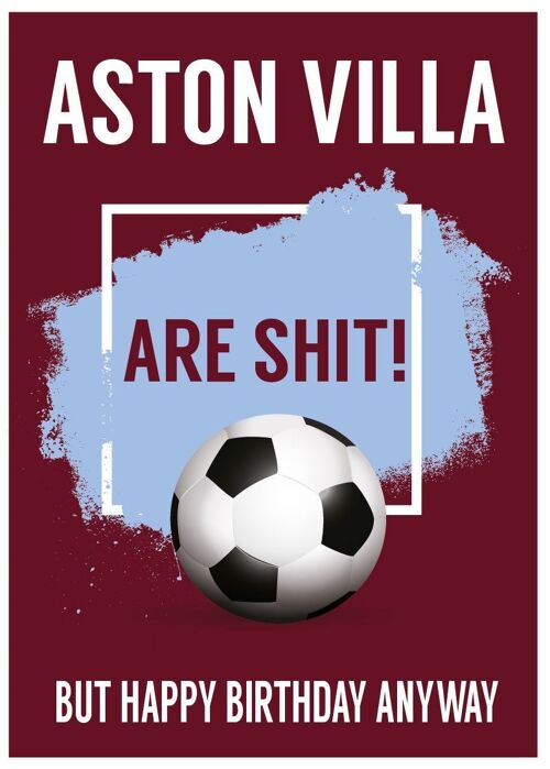 6 x Football Cards - Aston Villa are Sh*t