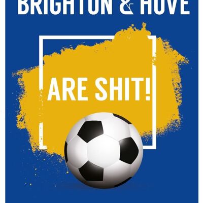 6 x Football Cards - Brighton & Hove Albion are Sh*t