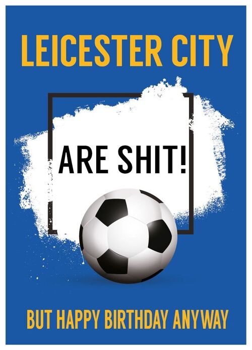 6 x Football Cards - Leicester City are Sh*t