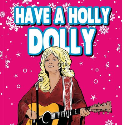 Dolly Parton Christmas card Funny Christmas Card For Her Female Perfect For Mum Sister	XM305