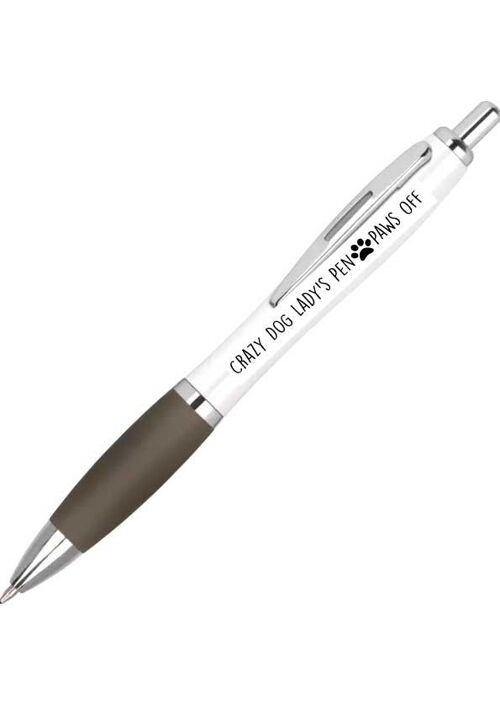 6 x Pens - Crazy Dog Ladies Pen - Paws Off - PEN61