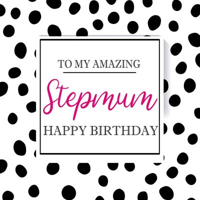 6 x Birthday Cards - To my amazing Stepmum - Happy Birthday - STEP06