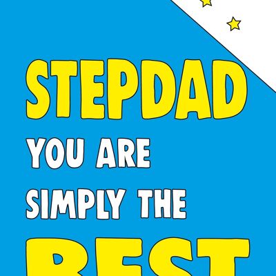 6 x Tarjetas de Cumpleaños - Padrastro eres simplemente el mejor - STEP04