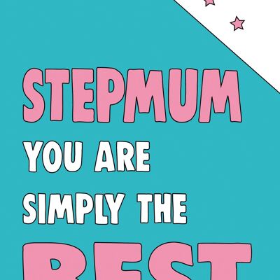 6 x Geburtstagskarten – Stiefmutter du bist einfach die Beste – STEP03