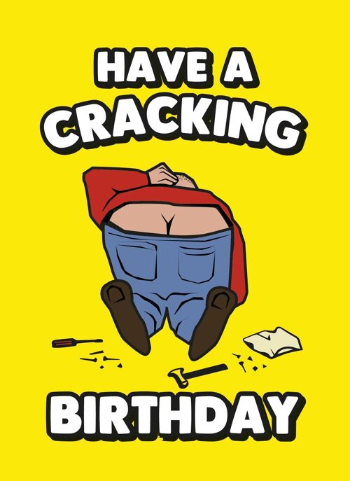 6 x Birthday Cards - Have a cracking birthday - C545