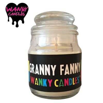3 x Wanky Candle Small Jar - Granny Fanny - WC09