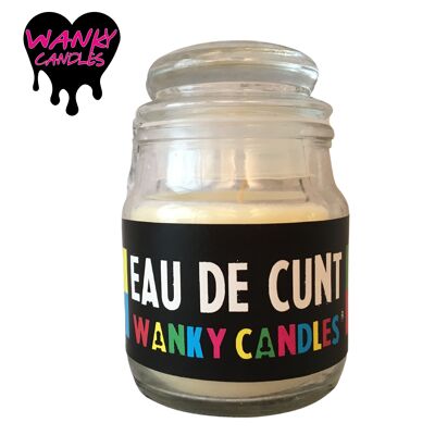 3 x Wanky Candle Small Jar - Eau De Cunt - WC05
