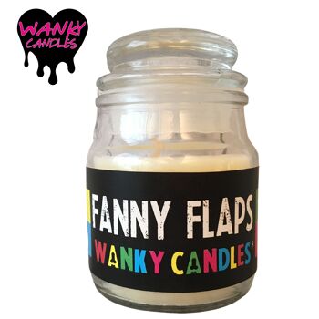 3 x Wanky Candle Small Jar - Fanny Flaps - WC01