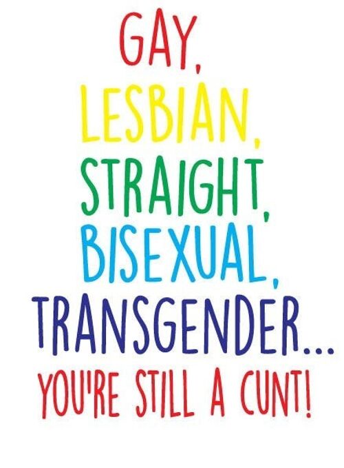 You're still a c*nt - LGBTQ+ Cards - L20