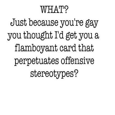 6 x Greeting Cards - Stereotype - LGBTQ+ Cards - L17