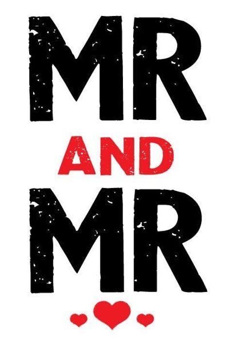 6 x Wedding Cards - Mr and Mr - Wedding & Engagement - L14
