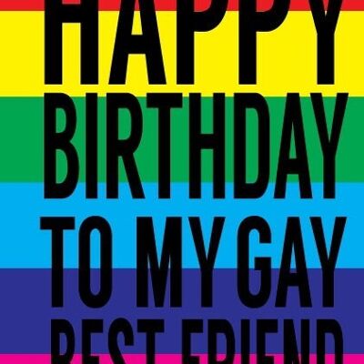 6 x Geburtstagskarten – An meinen schwulen besten Freund – LGBTQ+ Karten – L12
