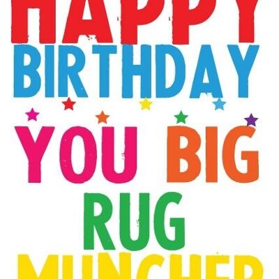 6 x Rude Cards - You big muncher rug - LGBTQ+ Cards - L11