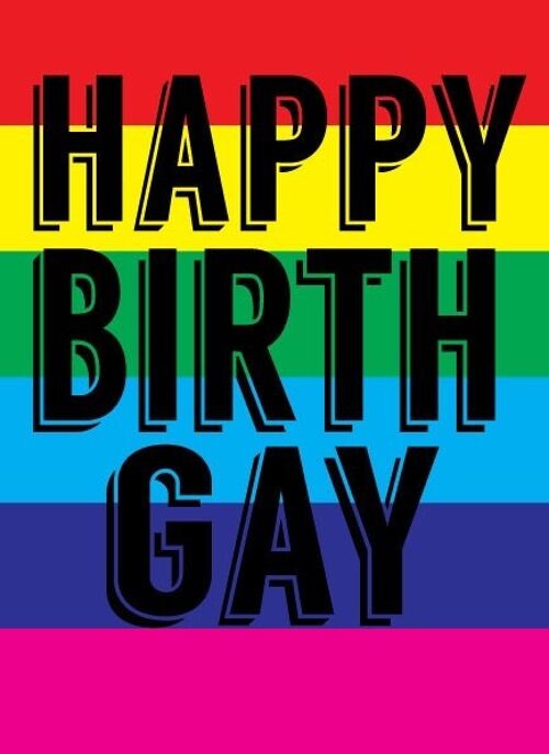 Happy Birthgay - LGBTQ+ Cards - L5