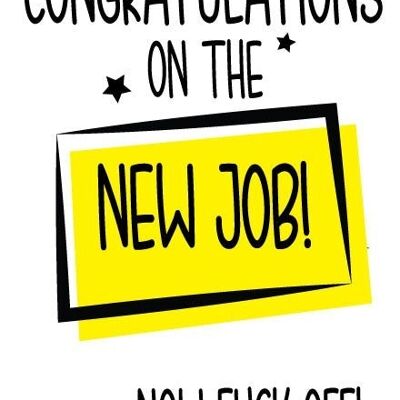 6 x New Job Cards - F*ck off - New Job & Leaving Card - N3