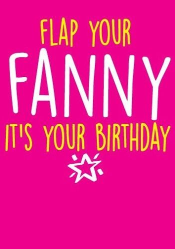 6 x Rude Cards - Flap your F*nny - Carte d'anniversaire - BC4