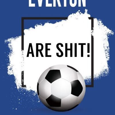 6 x Fußballkarten – Everton sind scheiße