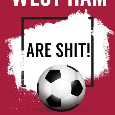 6 x Football Cards - West Ham are sh*t