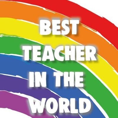 6 x Teacher Cards - Best teacher in the world - K24