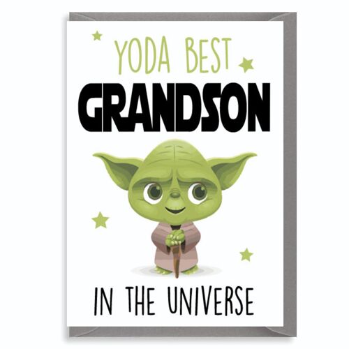 6 x Greeting Cards - Yoda best Grandson - C824