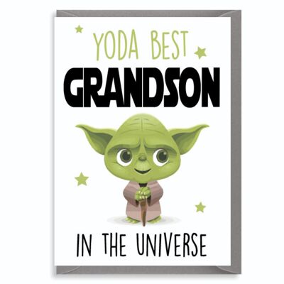 6 tarjetas de felicitación - Yoda mejor nieto - C824