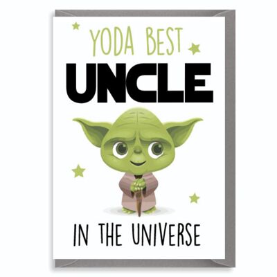 6 x Greeting Cards - Yoda best Uncle - C822