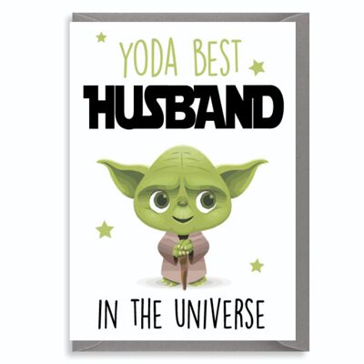 6 x biglietti d'auguri - Yoda miglior marito - C821