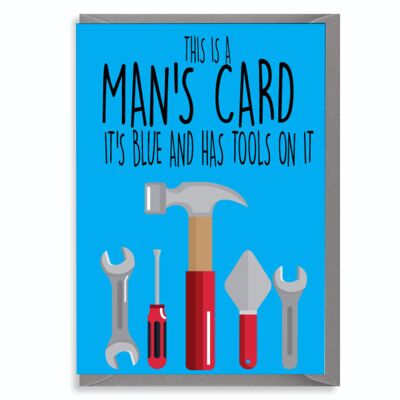 6 x Greeting Cards - This is a man's card - C442