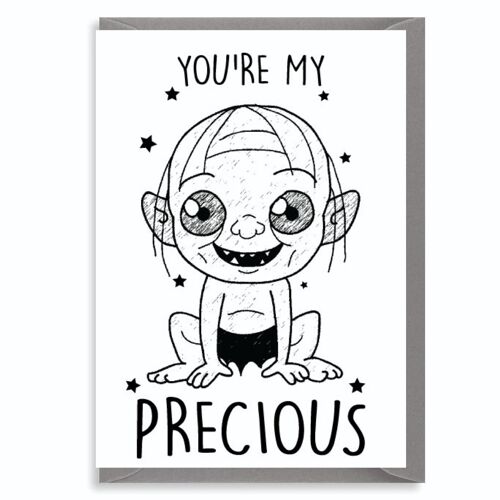 6 x Birthday Cards - You're My Precious - Gollum - C400