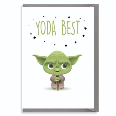 6 x Greeting Cards - Yoda Best - C207