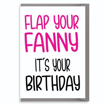 6 x Rude Cards - Flap your F*nny It's your Birthday - C106