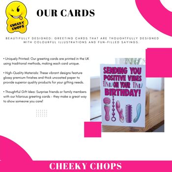 6 x cartes drôles de côtelettes effrontées - salutations d'anniversaire pour femme, pour elle - du meilleur mari - C62 3