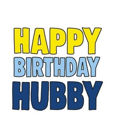 6 x Birthday Cards - Happy Birthday Hubby - Birthday Cards - C694