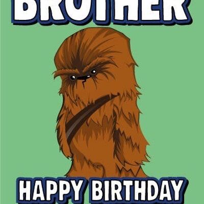 6 x Birthday Cards - Brother Happy Birthday chew you - Birthday Cards - C632
