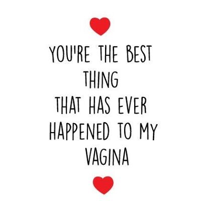 6 x Anniversary Cards - You're the best thing that has happened to my vagina - A50