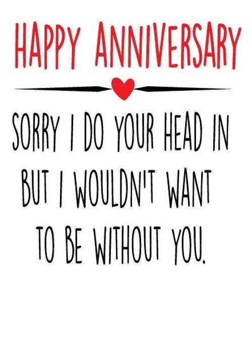 6 x Anniversary Cards - Sorry - A26