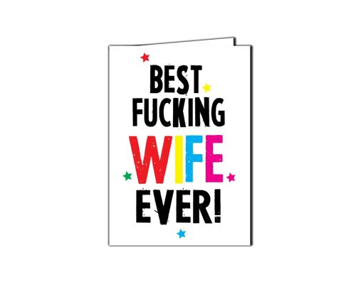 6 x Anniversary Cards - Best Wife - A5