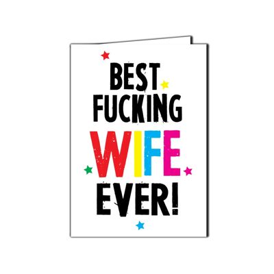 6 x Anniversary Cards - Best Wife - A5