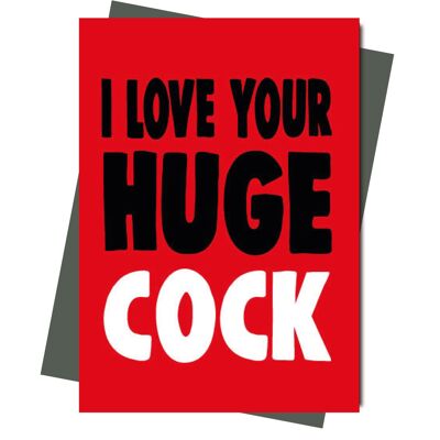 Adoro il tuo enorme c*ck - Valentine Card - V201