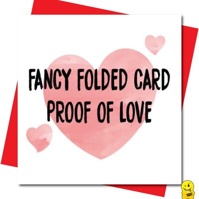 Fancy folded card - Valentine Card - V106