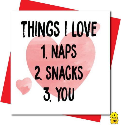 Things I love - Valentine Card - V103