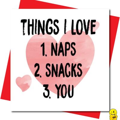 Things I love - Valentine Card - V103