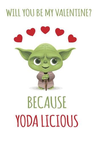 YODA licious - Valentine Card - V4