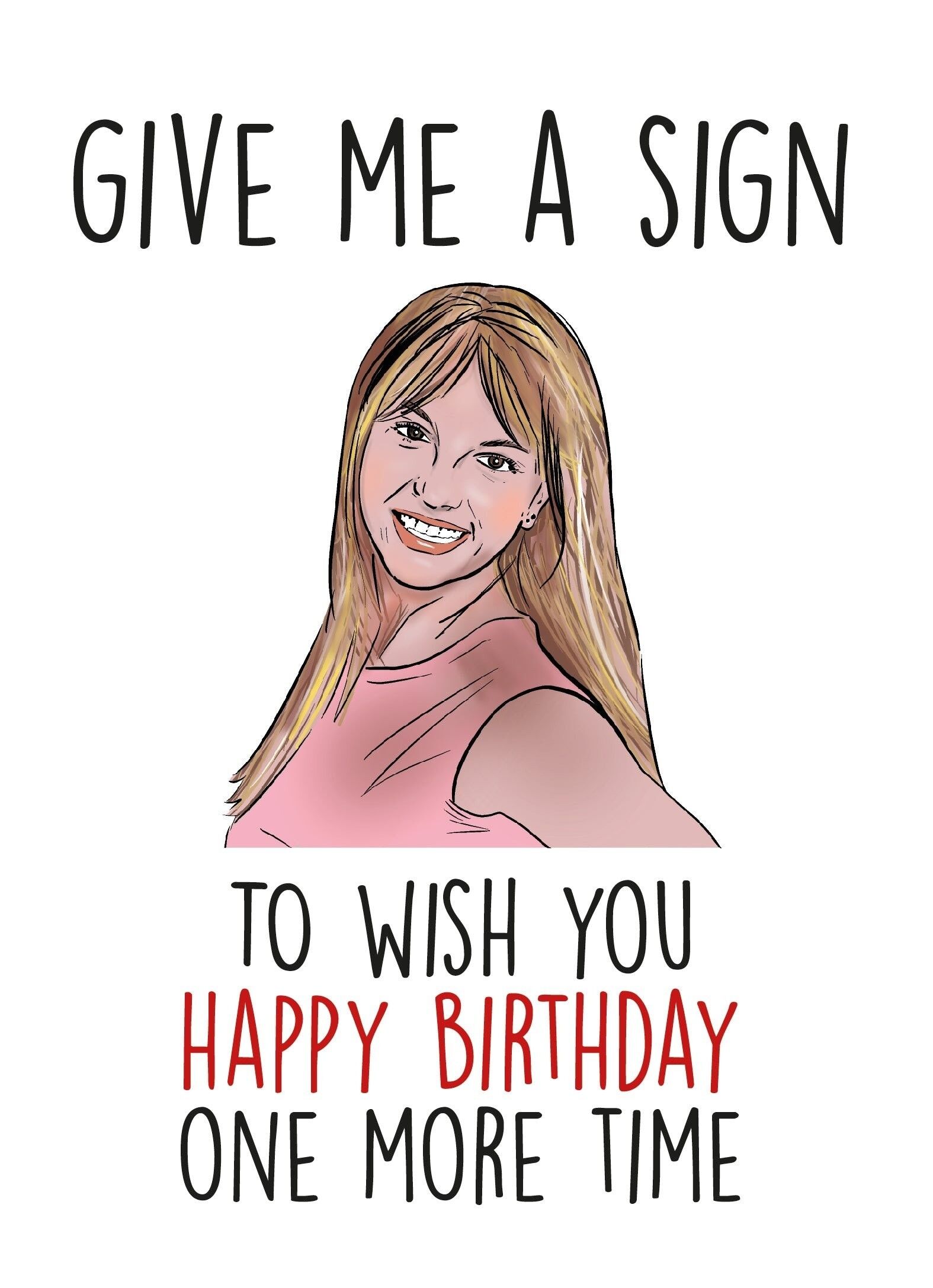 Buy wholesale 6 x Birthday Cards - Britney Spears - wish me happy ...