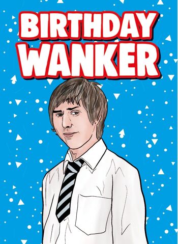 6 x cartes d'anniversaire grossières - The Inbetweeners - Jay Birthday W*nker - IN124