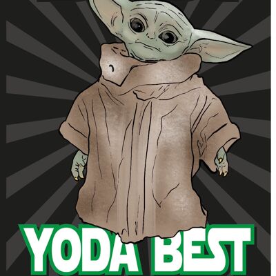 6 x Greeting Cards - Baby Yoda the Mandalorian - baby Yoda best - IN111