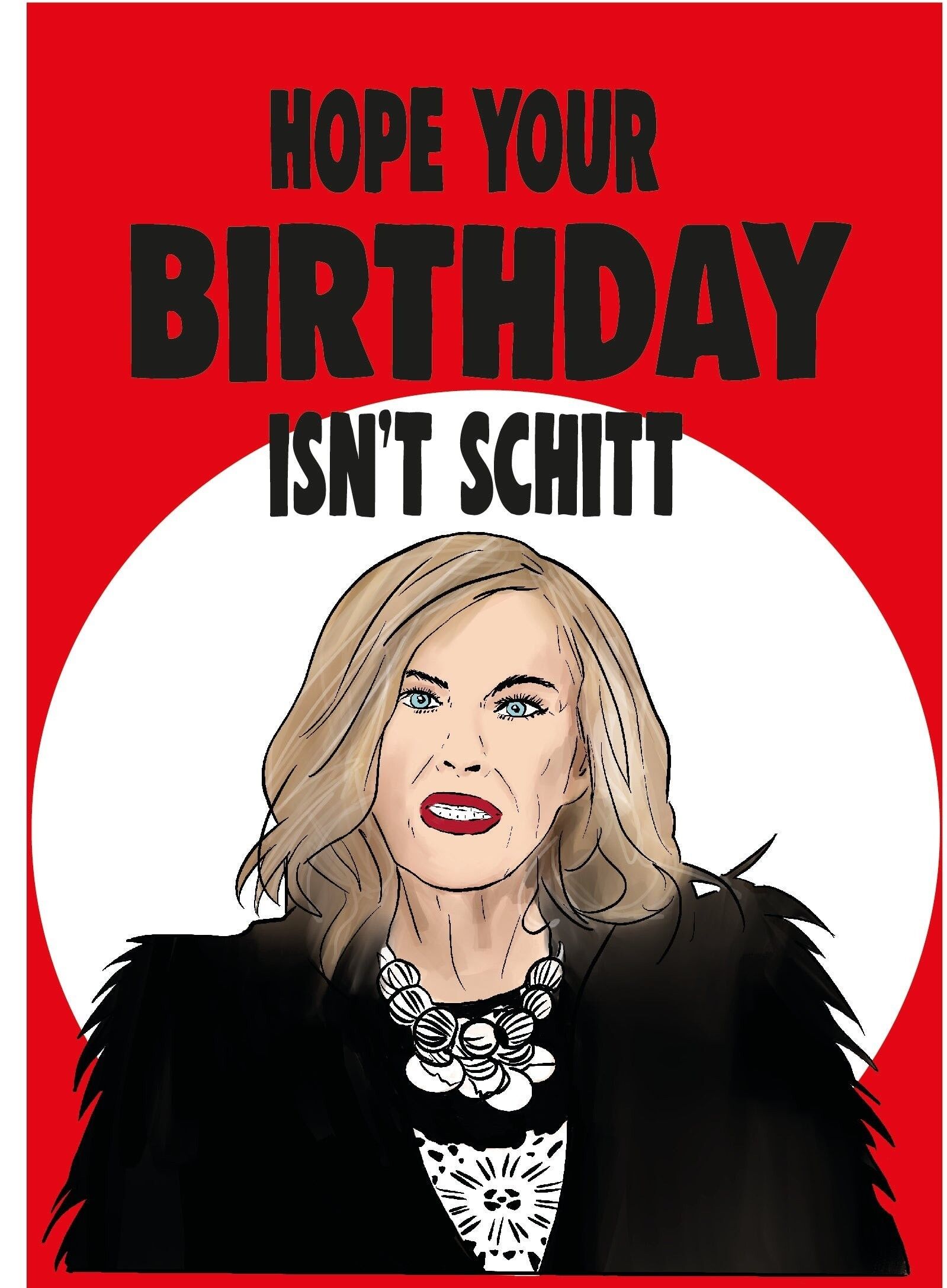 Buy wholesale 6 x Birthday Rude Cards Schitt's creek Moira Hope